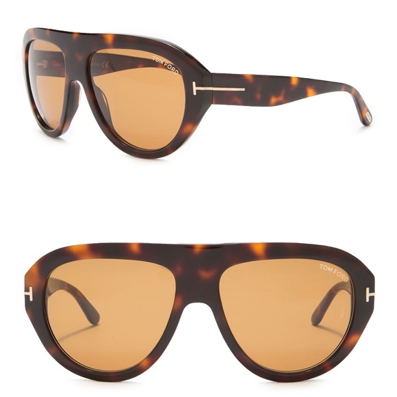 Tom Ford Other - New TOM FORD Felix Brown Havana Aviator Sunglasses